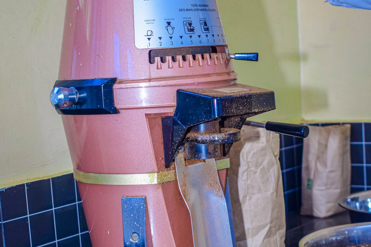 A sample roaster in the Union laboratory